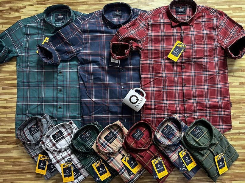 Combo of 6 Cotton Checked Shirts Rs. 999 Only