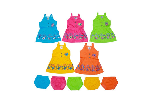 Combo of New born girl baby frock set of 5