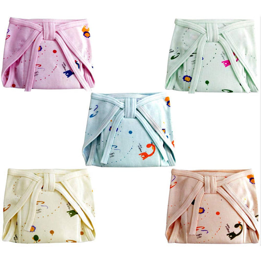 New Born Baby Cotton Cloth Nappies pack of 5