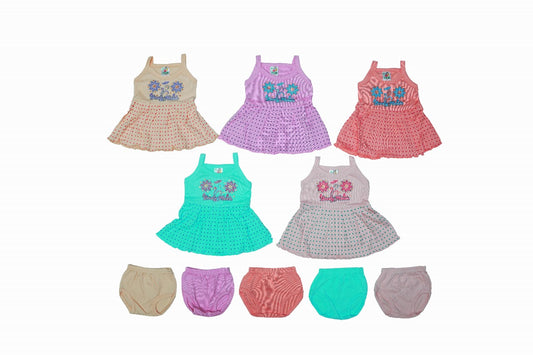 combo of New born girl baby frock set of 5