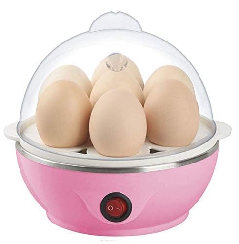 Egg Boiler With Automatic Off & Single Layer Electric Omlet Maker For Boiling, Cooking and Frying the Eggs, Egg Poucher Machine, 7 Egg Cooker, Egg Steamer, Omlelet Bowl With Tray (Single layer)