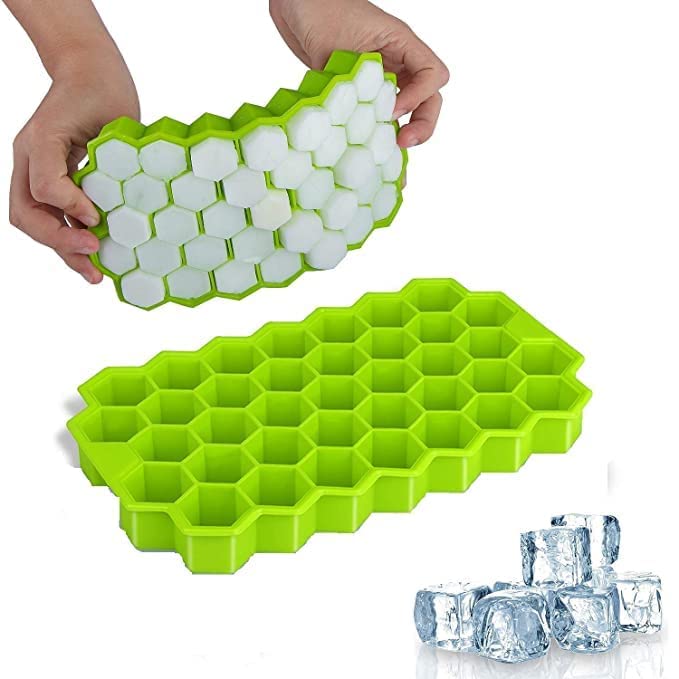 Rubber Flexible Silicone Honeycomb Shape 37 GRID Flexible Silicone Honeycomb Ice Cube Tray