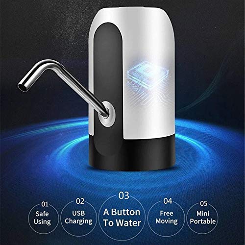 Automatic Pump Portable Electric Water Dispenser for Universal 5 Gallon Bottle Automatic Wireless Water Can Dispenser Pump with Rechargeable Battery - 20 L