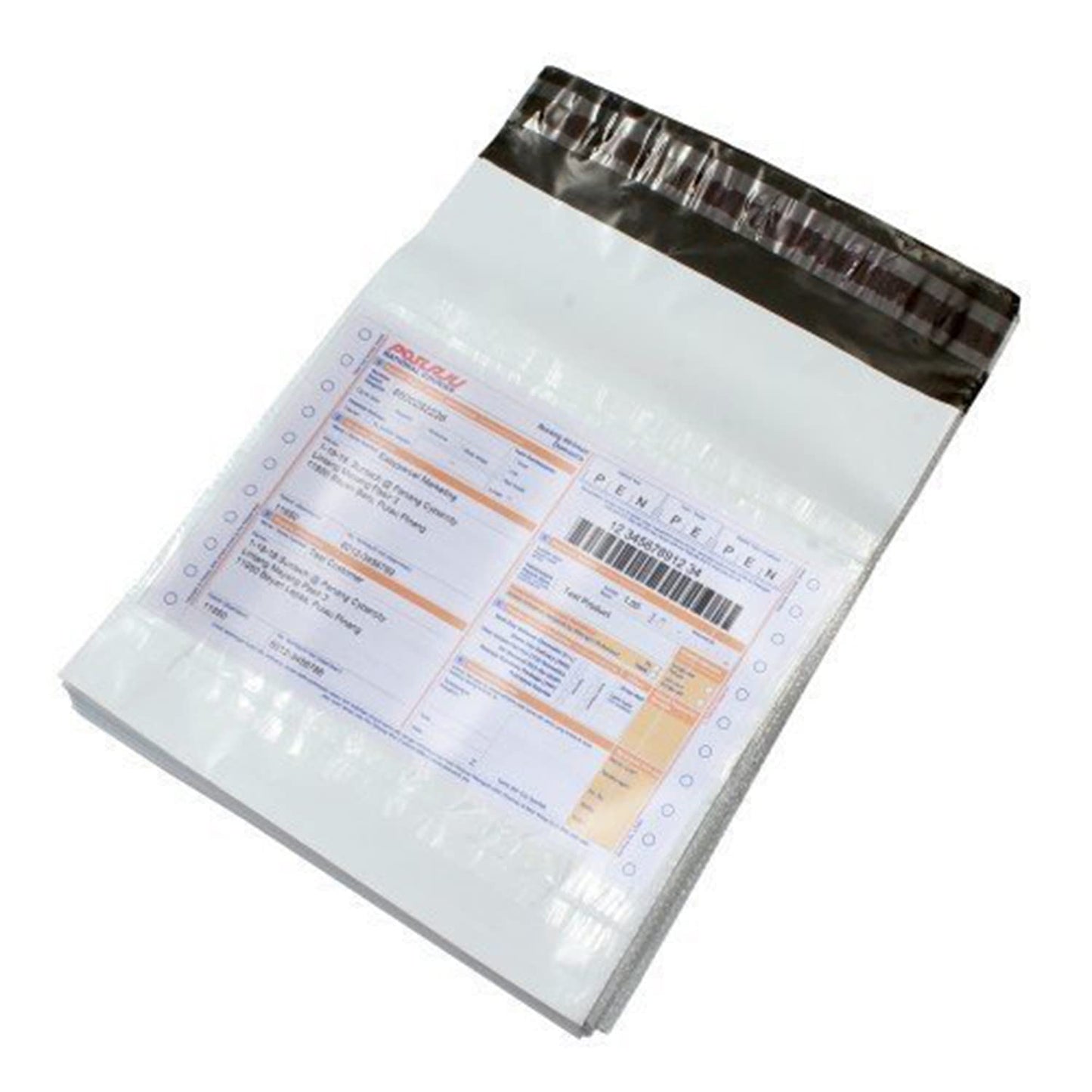 14*16 courier bags/sales envelopes Polybags for Shipping/Packing covers with POD Jacket 55 microns secured courier bags (Pack of 100)