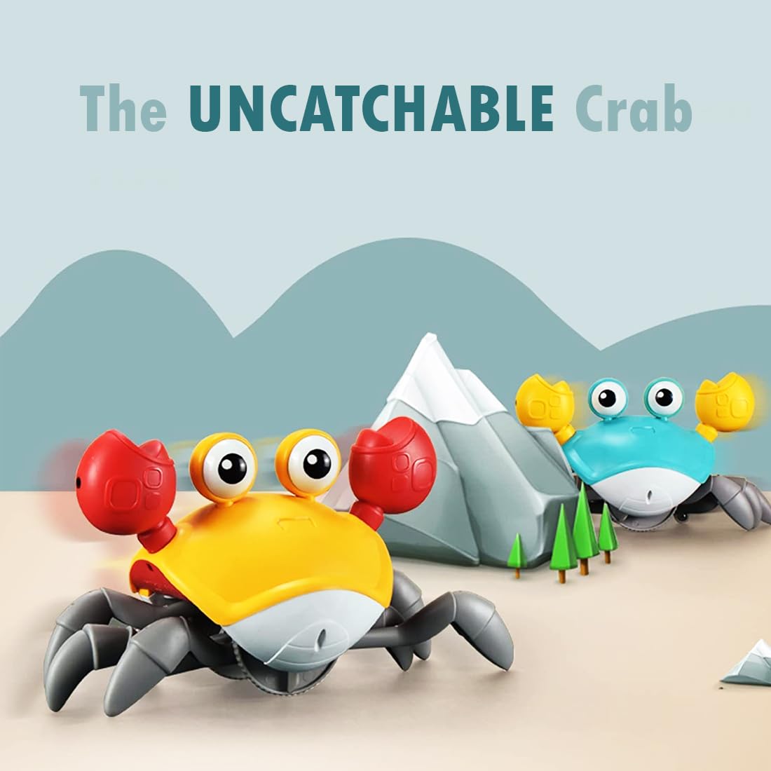 Crawling Crab Toy for Kids – Dancing Crawling Baby Toys, Electronic Walking Moving Toys for Babies Infant Toddlers Fun Play Interactive Early Learning Educational Toys