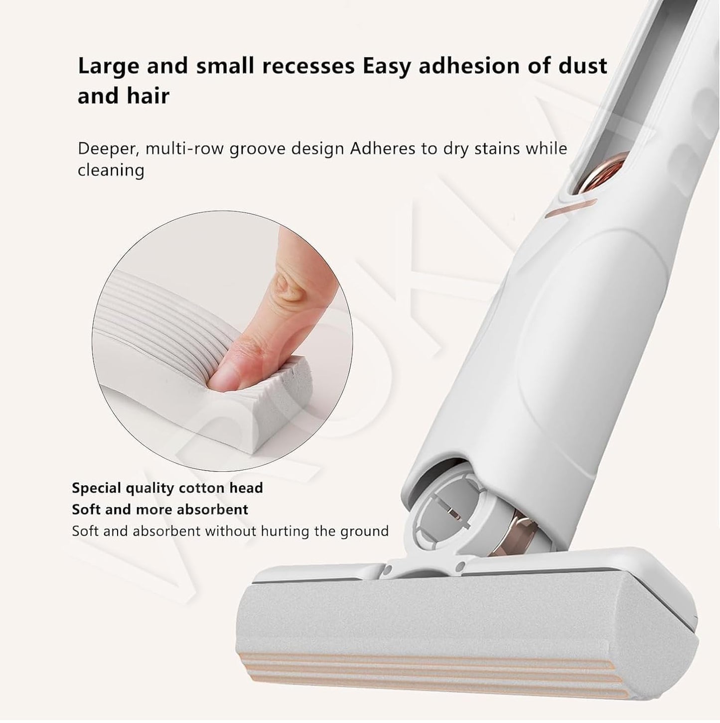 Portable Self-Squeeze Short Mop, Mini Lazy Hand Wash-Free Strong Absorbent Mop, Floor Cleaning System for Bathroom Kitchens Tableware Desktop Glass Portable Mini Mop, Self Squeezing Sponge Mop, Lazy Hands Free Wet and Dry Mops for Car Glass