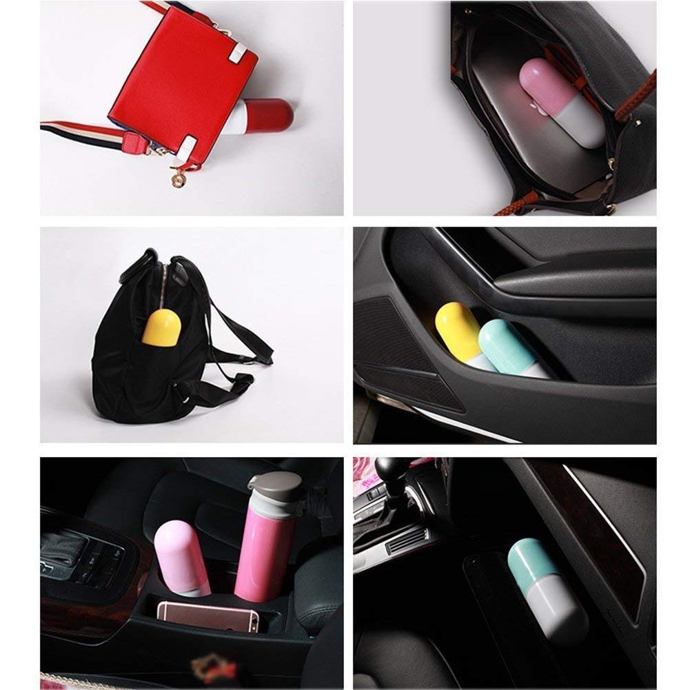 Capsule Mini Travel Umbrella Foldable (UV Proof Windproof)- (Perfect for 1 Person) Umbrella Ultra Lights and Small Mini Umbrella with Cute Capsule Case,5 Folding Compact Pocket Umbrella