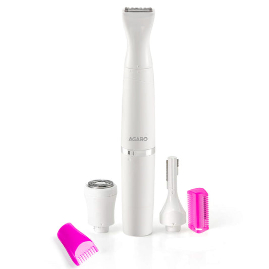 Sweet Trimmer Sensitive Touch Expert Painless Trimmer Precision Beauty face, Underarms, Legs Hair Remover, Bikini Trimmer, Epilator, Grooming Kit Sweets Hair 5 in 1 Beauty Styler Hair Nose Electric Trimmer for Women – Battery & Carry Pouch included