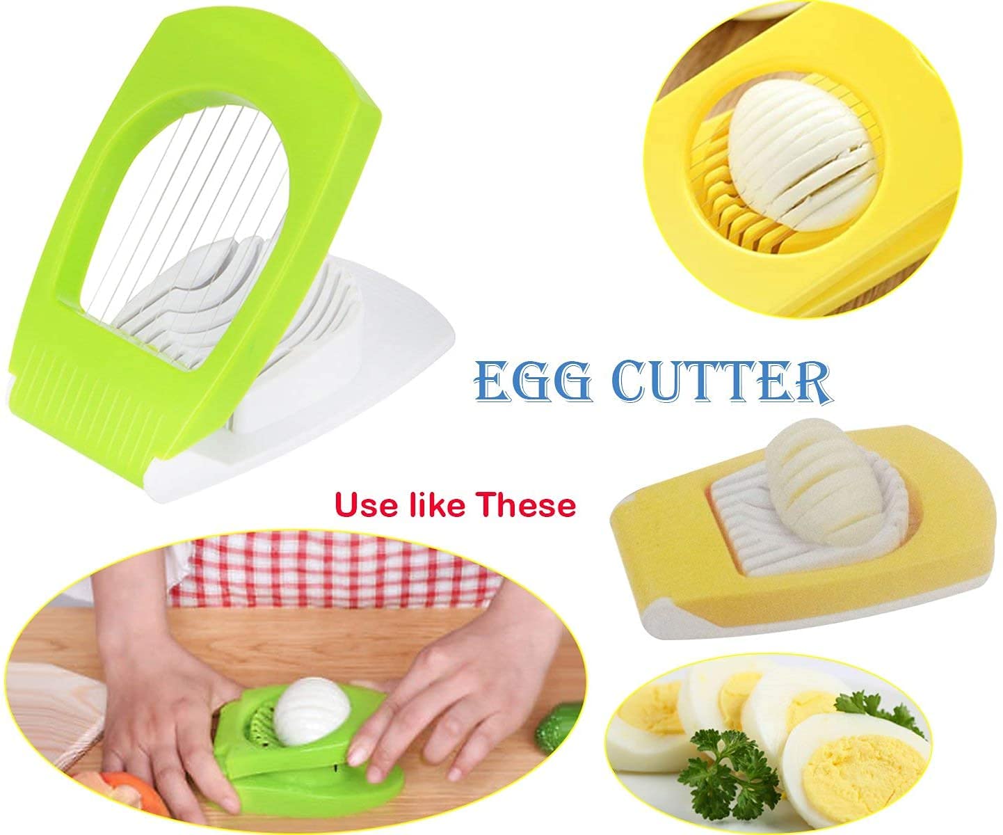 Egg Cutter, Egg Slicer, Boiled Eggs Cutter, Stainless Steel Cutting Wires