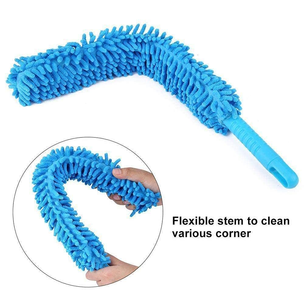 Foldable Microfiber Fan Cleaning Duster Flexible Fan mop for Quick and Easy Cleaning of Home, Kitchen, Car, Ceiling, and Fan Dusting Office Fan Cleaning Brush with Long Rod